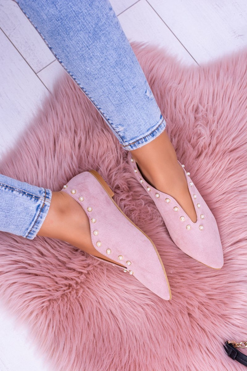 Lu Boo Pink Half Shoes with Cutouts Corals Merseo