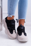 Sporty Women's Shoes Airy Fabric Black Beige Thai