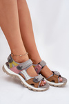 Leather Sport Sandals Women Artiker 54C1293 Multicolor