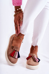 Tenisówki Trampki Damskie Slip-On Brązowe Venira