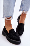 Classic Suede Loafers Loafers Black Corrin