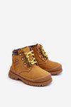 Children's Lined Boots Trappers Camel Walter