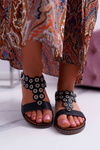 Women's Flat Sandals Sergio Leone SK012 Black Livian