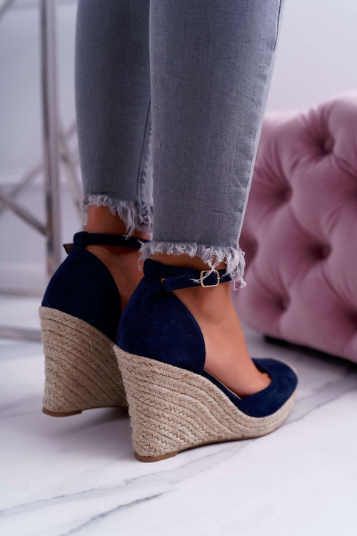 Ladies' Platform Platform Sandals Flaxen Blue Tammaris