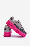 Women's Platform Sneakers Gray Finos