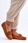 Women's Suede Loafers camel Clorie
