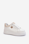 Women's platform sneakers white Eshen