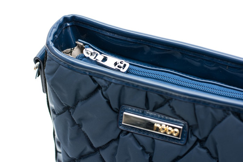 Quilted Navy Blue Handbag Letter Bag Nobo