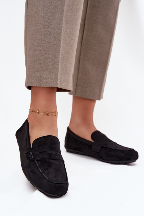 Loafers Moccasins Women's Flat Black Soreline