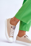 Trampki Damskie Beżowe Cross Jeans LL2R4070
