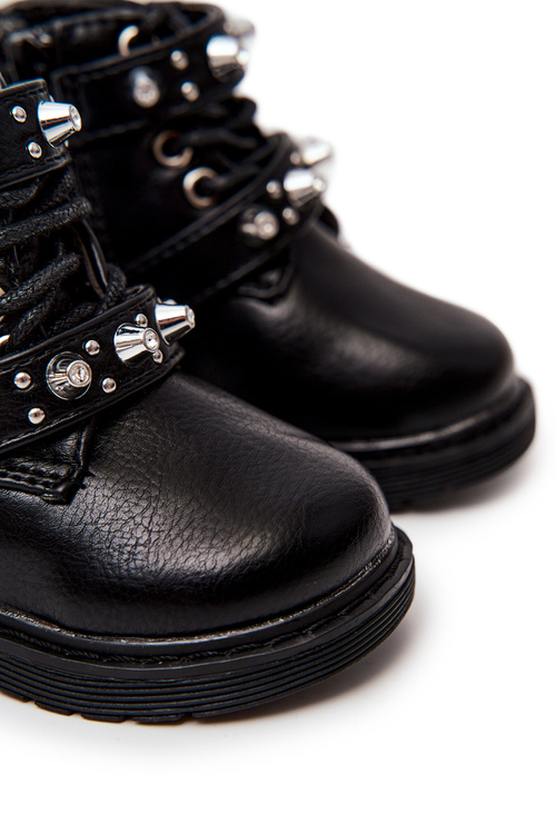 Children's Boots Warm With Fur Black Flossie