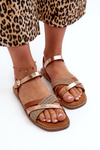 Women's Sandals Made of Eco Leather Sergio Leone SK085H Brown