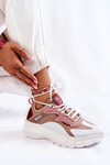 Buty Sportowe Damskie Beżowe Big Star KK274055