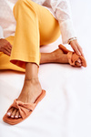 Women's Fashionable Suede Slippers Orange Lorrie