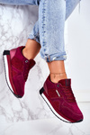 Buty Sportowe Zamszowe Big Star Bordowe GG274462