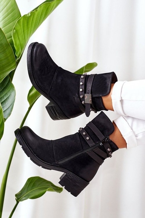 Insulated High Heel Boots Black Effie