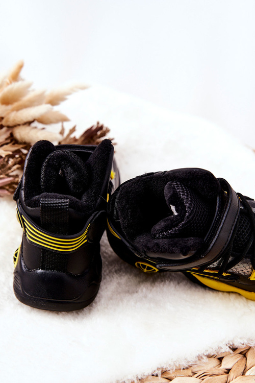 Children's Warm-up Snow Boots Black Herry