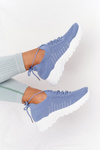 Women's Sport Shoes Sneakers Blue Ruler