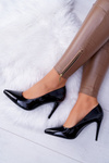 Sergio Leone Lacquered Stiletto pumps Black Feliciana