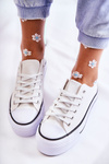 Women's Sneakers On A Massive Platform White Farona