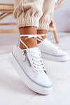 Sports Shoes On The Platform White And Blue Louisa