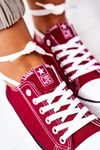 Women's Classic Sneakers Burgundy Ecoma