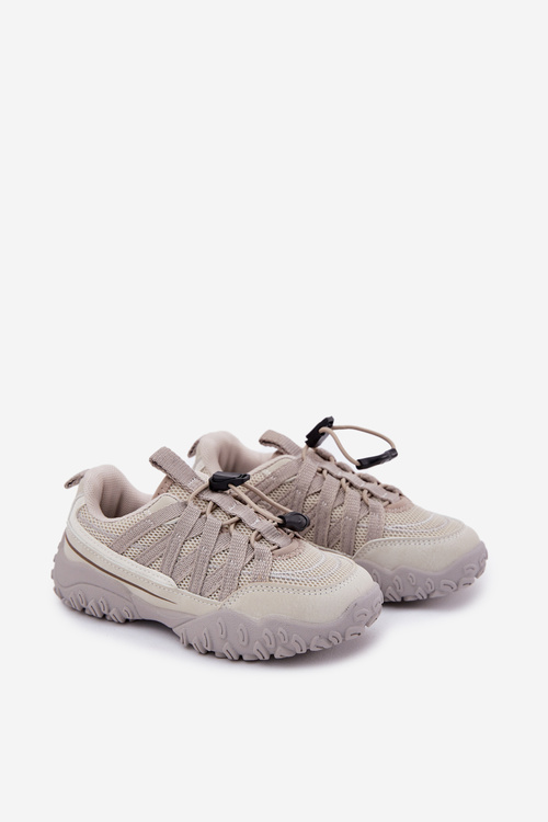 Dziecięce Sneakersy Ze Ściągaczem Jasnobeżowe Nanelita