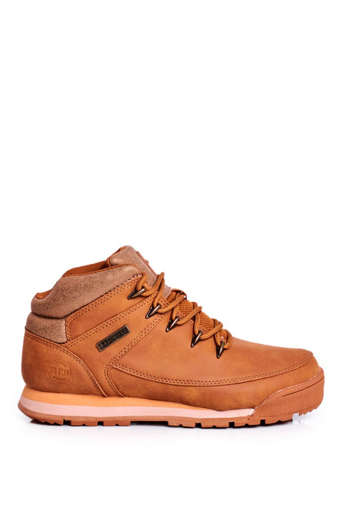 Buty Trekkingowe Skórzane Big Star Camel GG274497