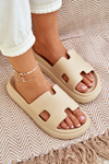 Foam Slippers With Cutouts Beige Neladith