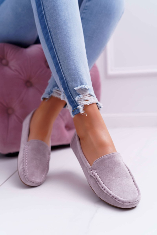 Mokassin Women's Comfortable Eco-suede Lila Pink Lemma