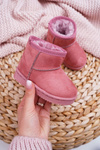 Children's Insulated Snow Boots Dark Pink Gooby