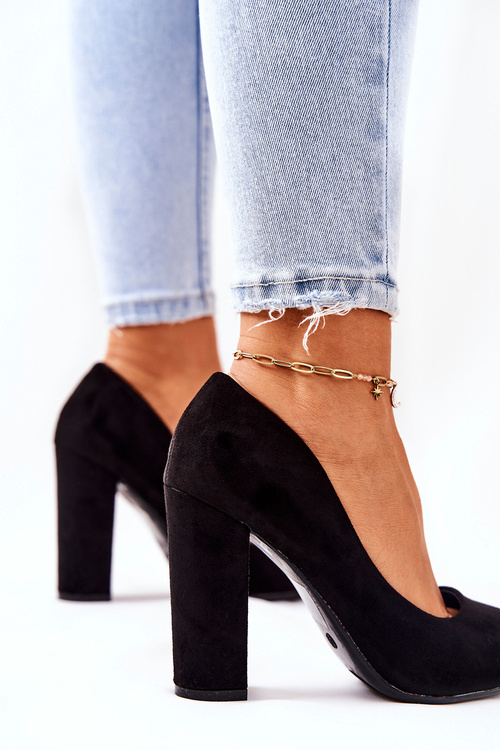 Suede Stiletto pumps Black Valoris