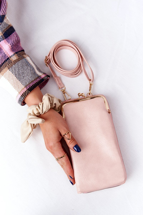 Women's Wallet 2in1 Purse With Hook Selena Pink