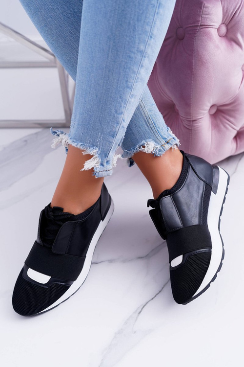 Lu Boo Women's Black Sports Shoes Madoni