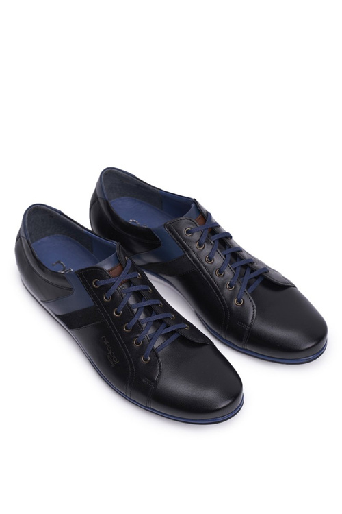 Men's Casual Leather Half Boots Nikopol Black 1721