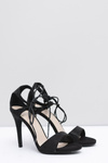 Women's Black Stilettos with Zircons Belon