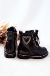 Children's Lacquer Glitter Boots Black Macy's