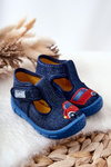 Buty Papcie Befado Samochodzik 531P099 Granatowe