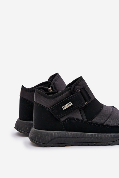 Insulated Men's Winter Boots Snow Boots Black Progress PROGJ-22-153