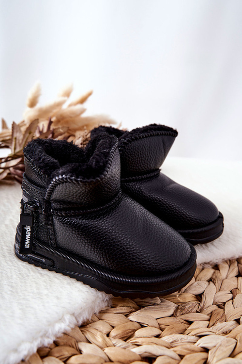 Children's Snow Boots Black Frosty