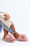 Women's Slippers with Pink Faux Fur Vienitta