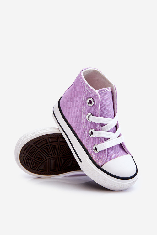 Children's High Sneakers Violet Filemon