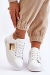 Classic Sports Shoes White and Gold Follow Me 