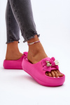 Women's Foam Slippers with Bow Pink Salessa