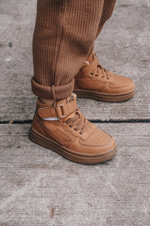 Dziecięce Wysokie Ocieplane Buty Sportowe Camel Clafi