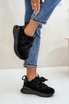 Women's Suede Sneakers On Platform With Thick Lacing Artiker 54C1464 Black