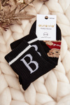 Women's Socks with Bear Black