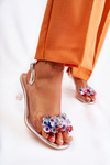 Elegant Sandals With Crystals Silver Lanette