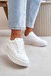 Classic Women's Sneakers Made Of Eco Leather White Meriora