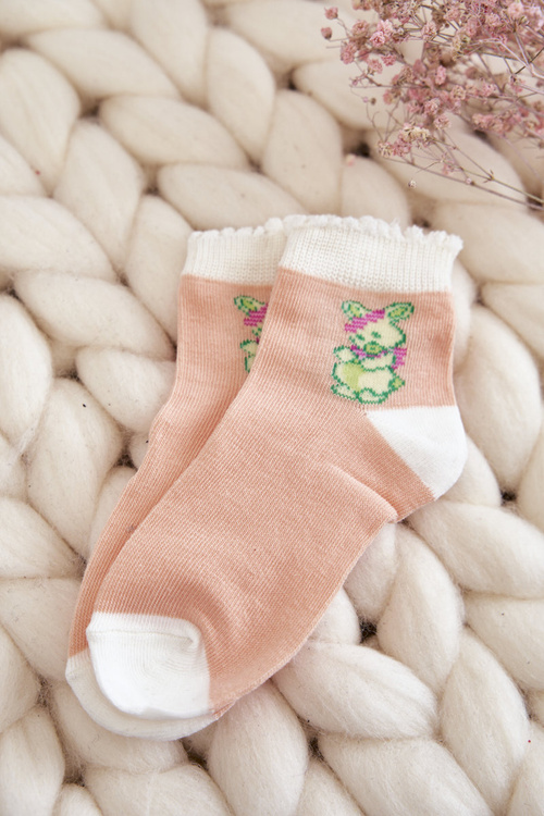 Youth Socks With Bunny 5-Pack Multicolor